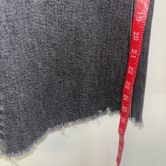 Free People Flare Wide Jeans Gray Size 26 Boho Indie Hippy Comfy Stretchy Curvy - Picture 11 of 11